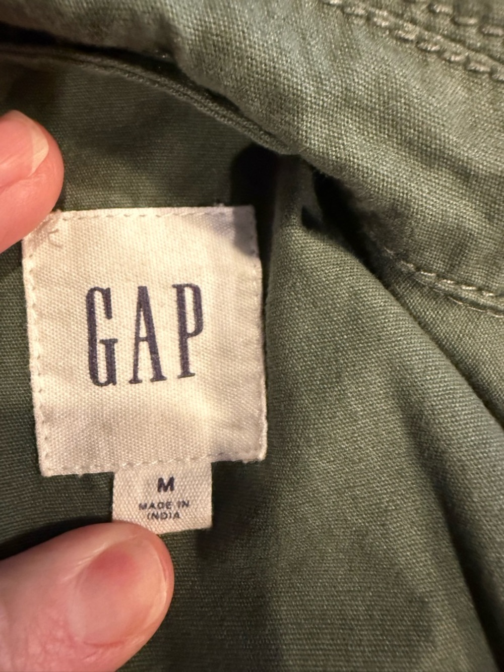 GAP Olive Green Utility Drawstring Jacket - Picture 3 of 16